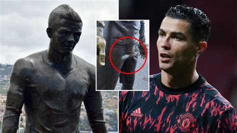 ronaldo cock|Cristiano Ronaldo Statues Penis Worn Out After Years Of